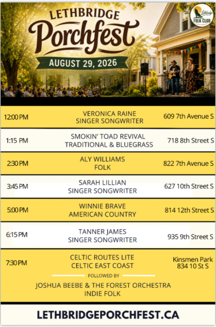 Click to enlarge Our Schedule