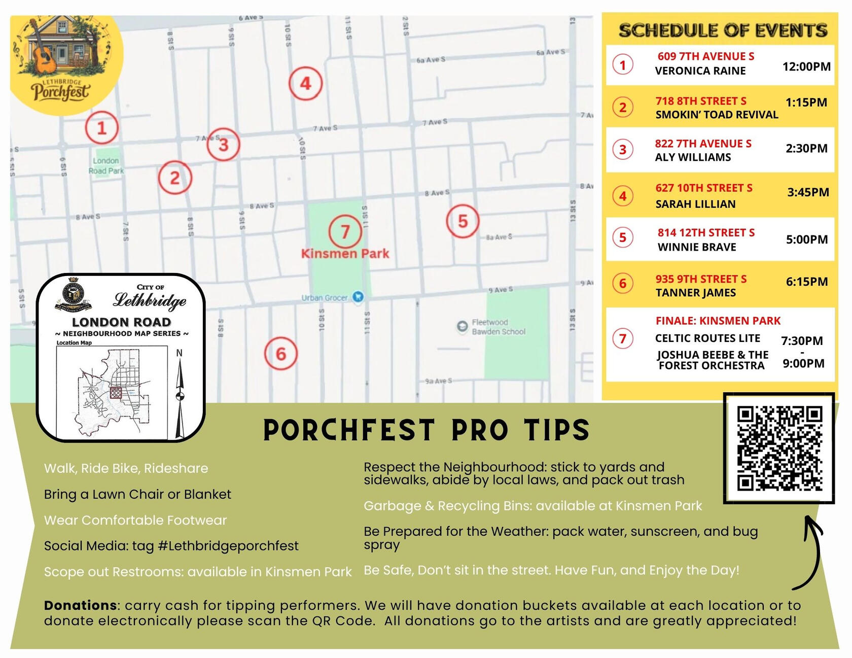 Porchfest Route